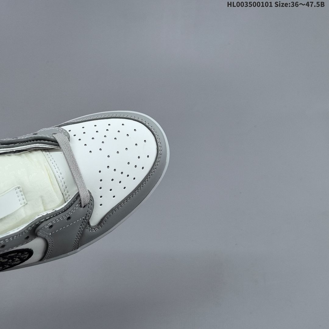 ❗️ Dior x Air Jordan 1 Low OG "White Wolf Grey" AJ1 1 aj1 1 - foto 3