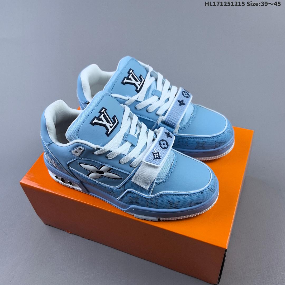 Louis Vuitton Trainer Sneaker Low LV ID Size 45