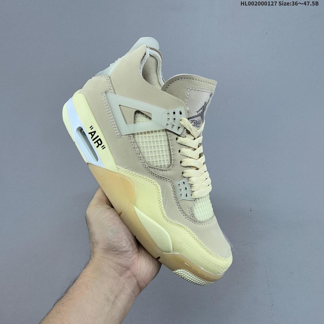 Off-White™ x Air Jordan 4 Retro "Cream Sail OW" AJ4 4 aj4 4 - foto 8