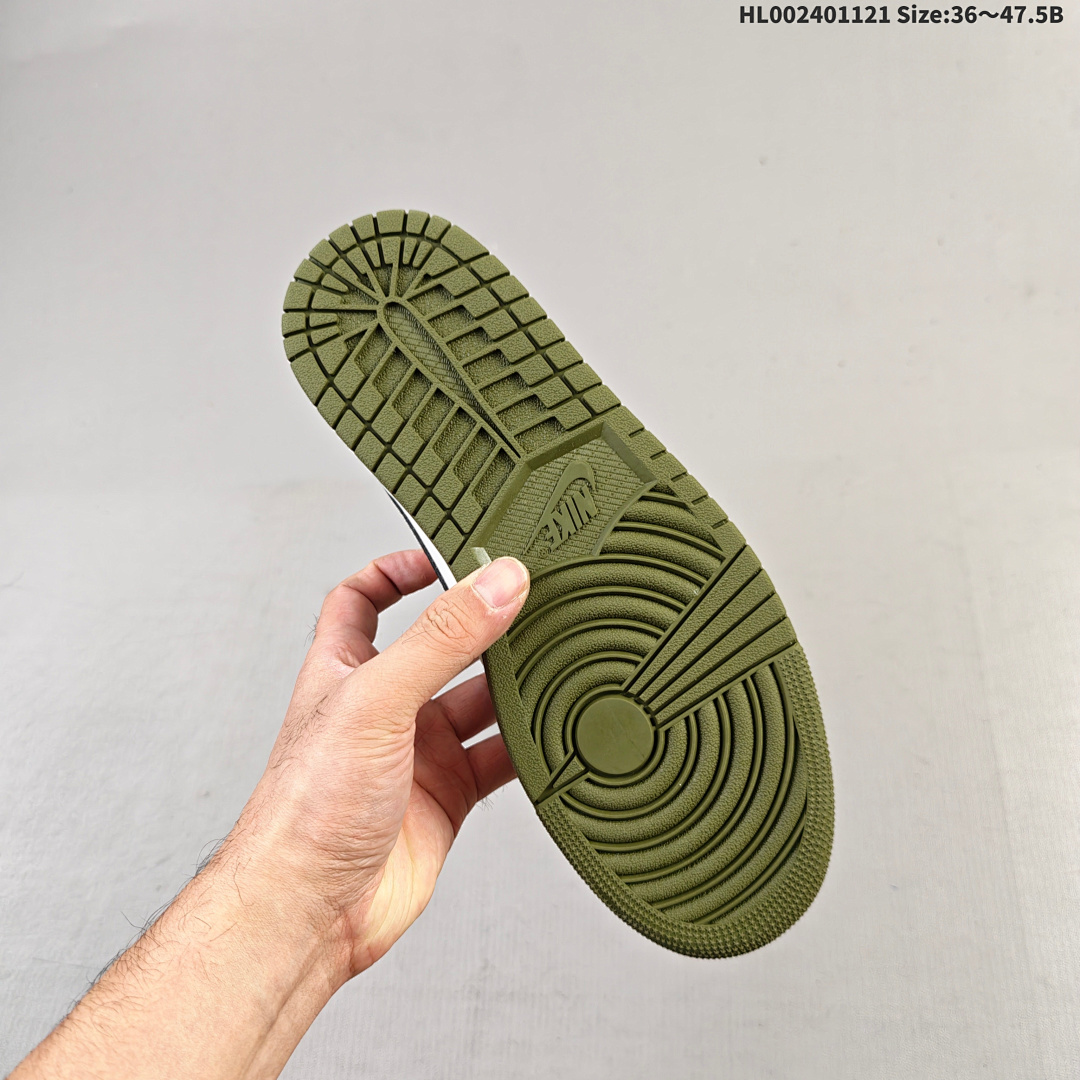 Air Jordan 1 Low OG "Medium Olive" AJ1 1 aj1 1 - foto 5