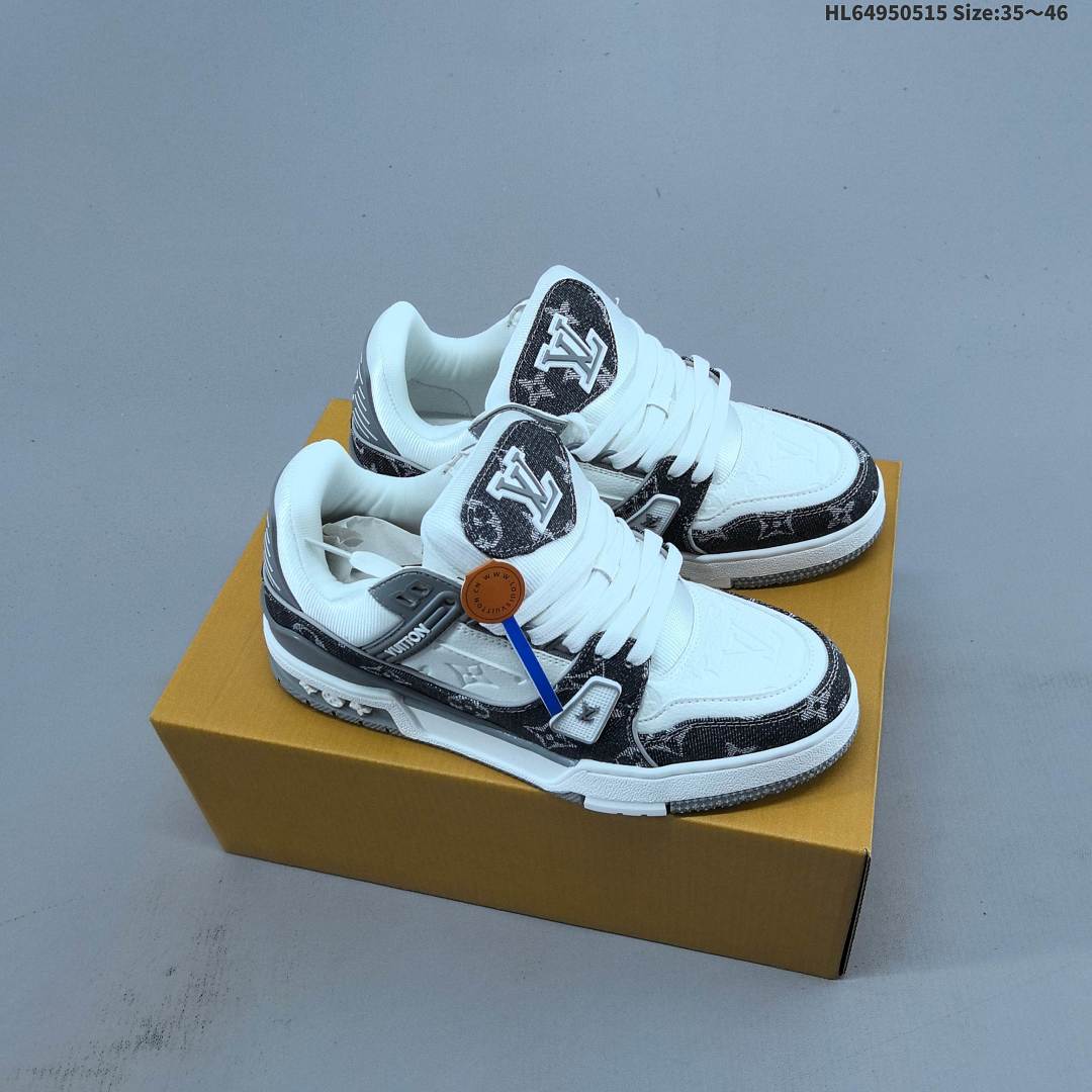 Louis Vuitton Trainer Sneaker Low LV ID Size 46 - foto 14