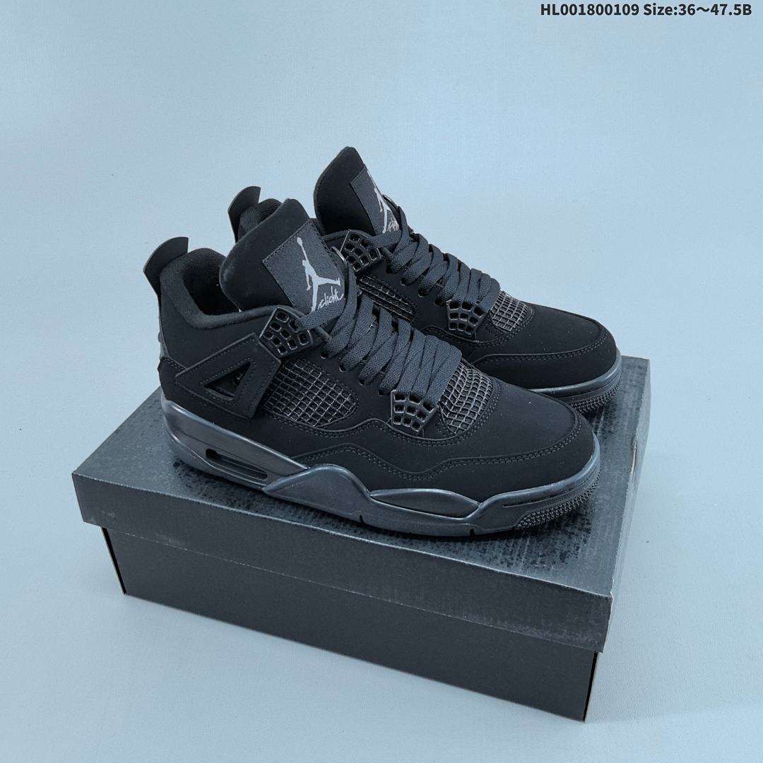 Air Jordan 4 Retro "Black Cat" AJ4 4 aj4 4