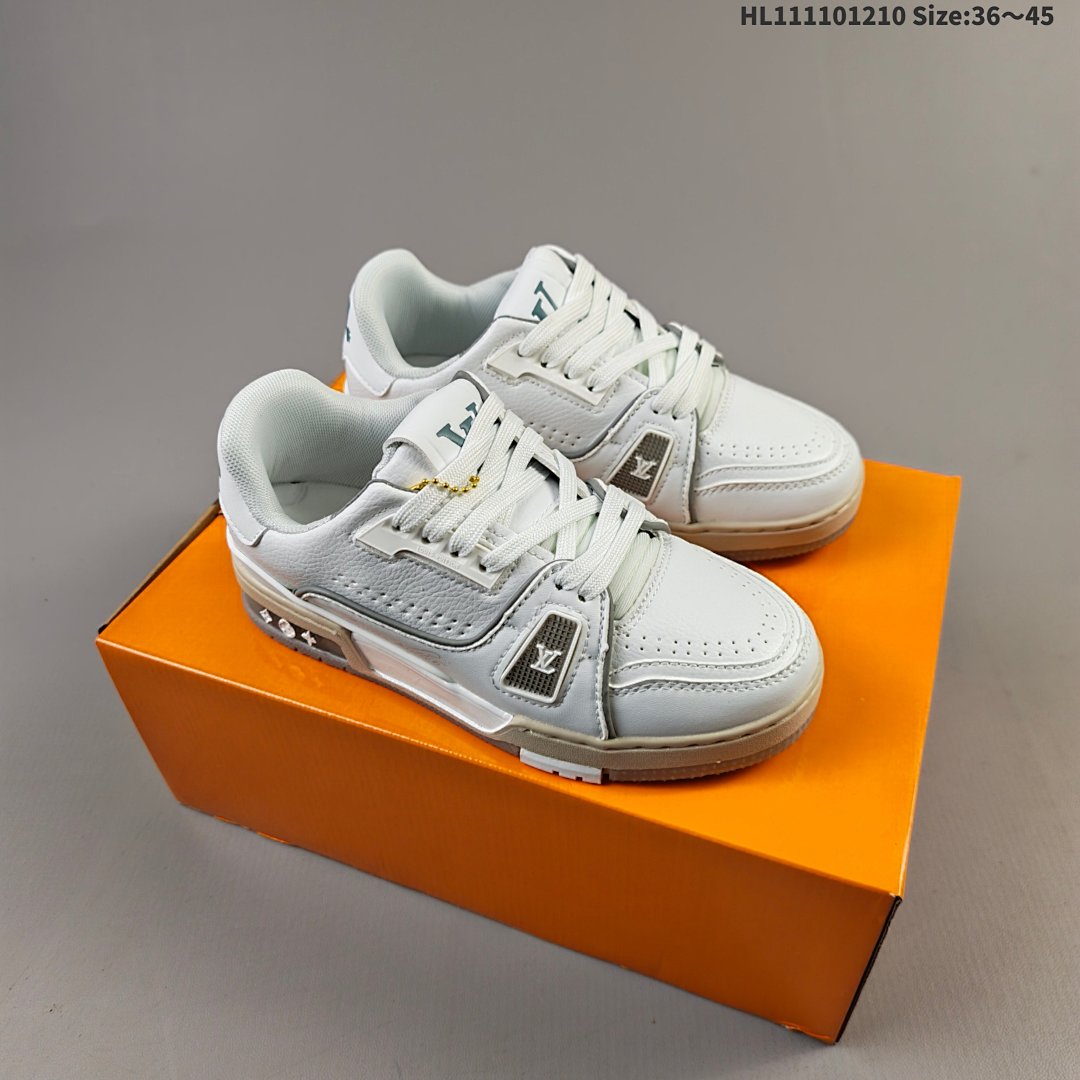 Louis Vuitton Trainer Sneaker Low LV ID Size 45