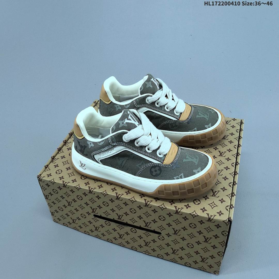 LV LOUIS VUITTON Tilted Suede Low Sneakers “ ” HL172200410