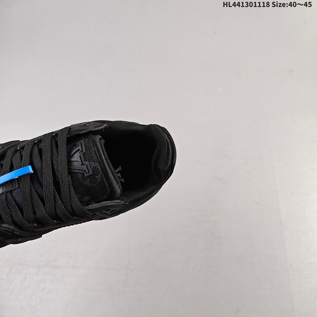 LV Louis Vuitton Trainer Sneaker Low HL441301118 Size 45 - foto 3
