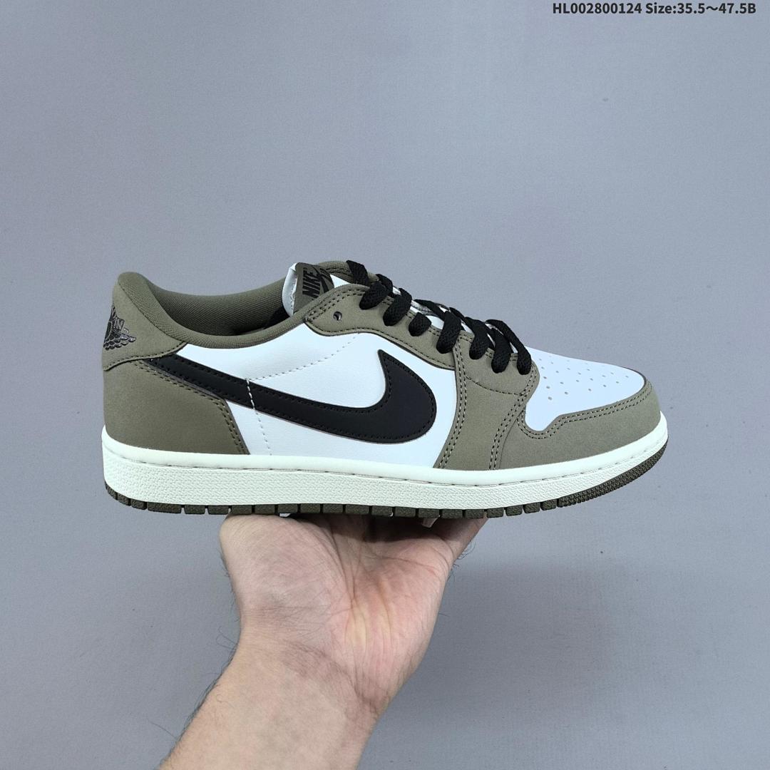 Air Jordan 1 Low OG "Medium Olive" AJ1 1 aj1 1 - foto 9