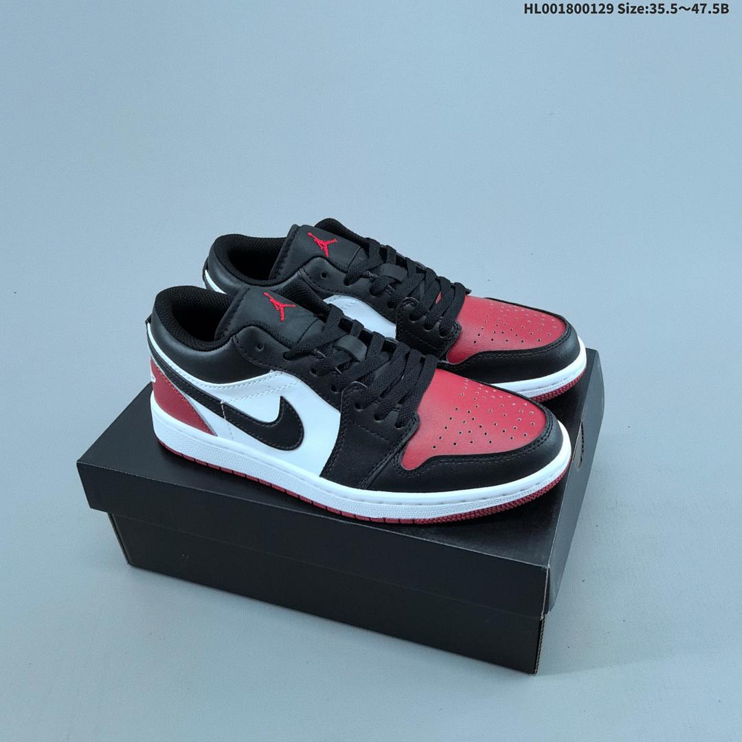 Air Jordan 1 Low "Bred Toe" AJ1 1 aj1 1