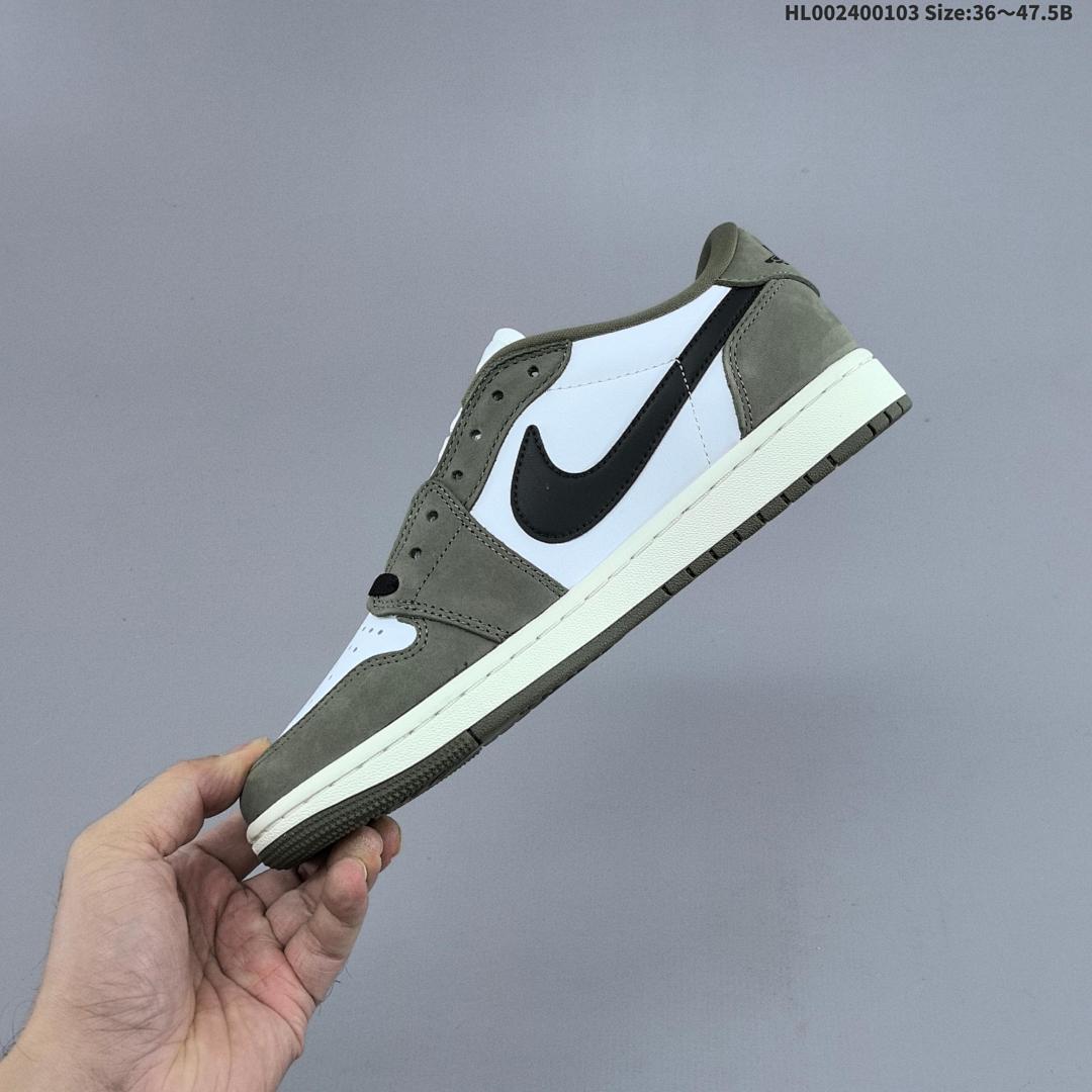 Air Jordan 1 Low OG "Medium Olive" AJ1 1 aj1 1 - foto 7