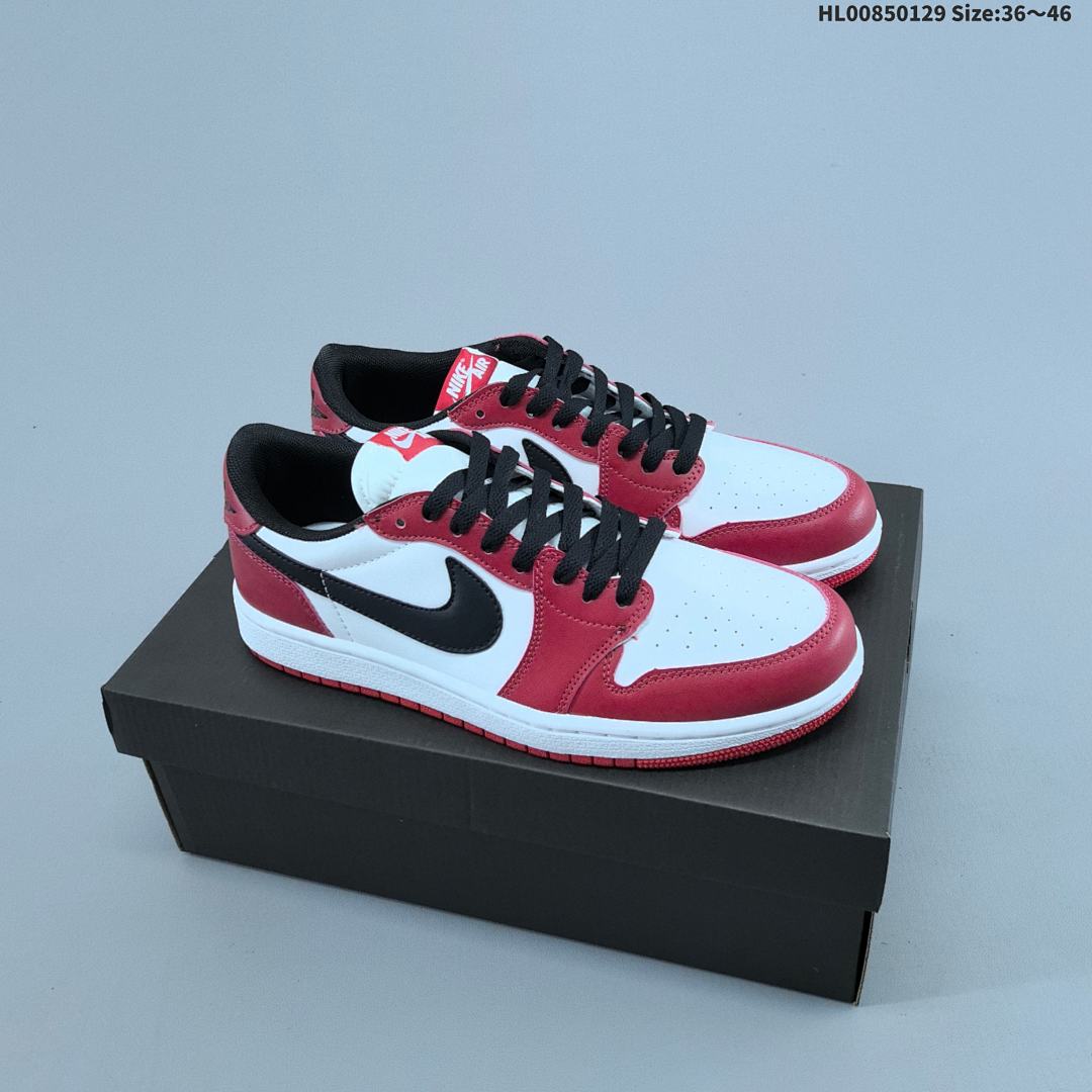 Air Jordan 1 Low OG "Black Muslin Varsity Red" AJ1 1 aj1 1