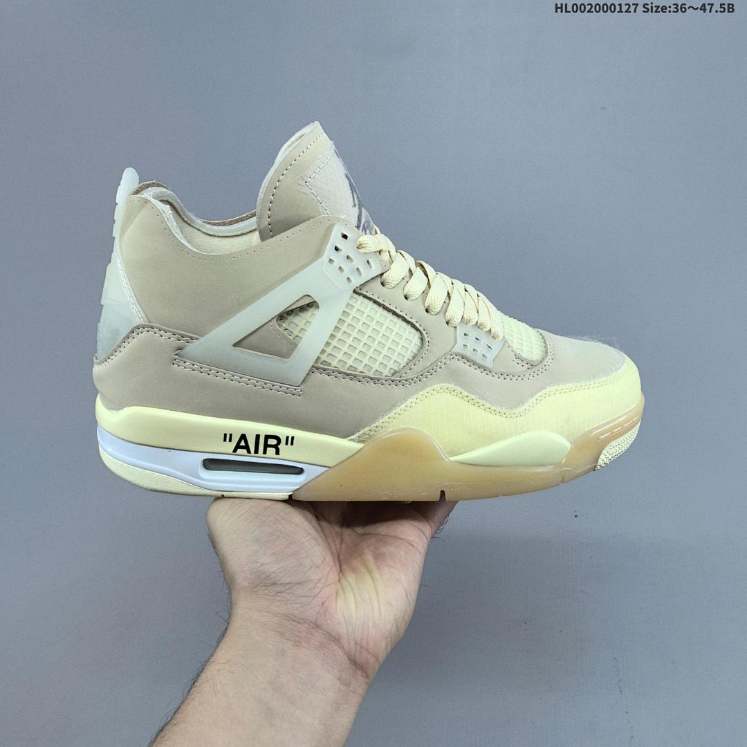 Off-White™ x Air Jordan 4 Retro "Cream Sail OW" AJ4 4 aj4 4 - foto 9