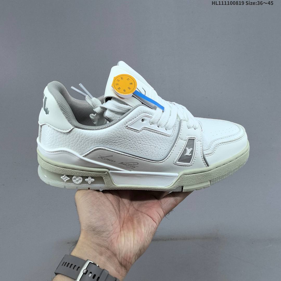Louis Vuitton Trainer Sneaker Low LV ID Size 45 - foto 4