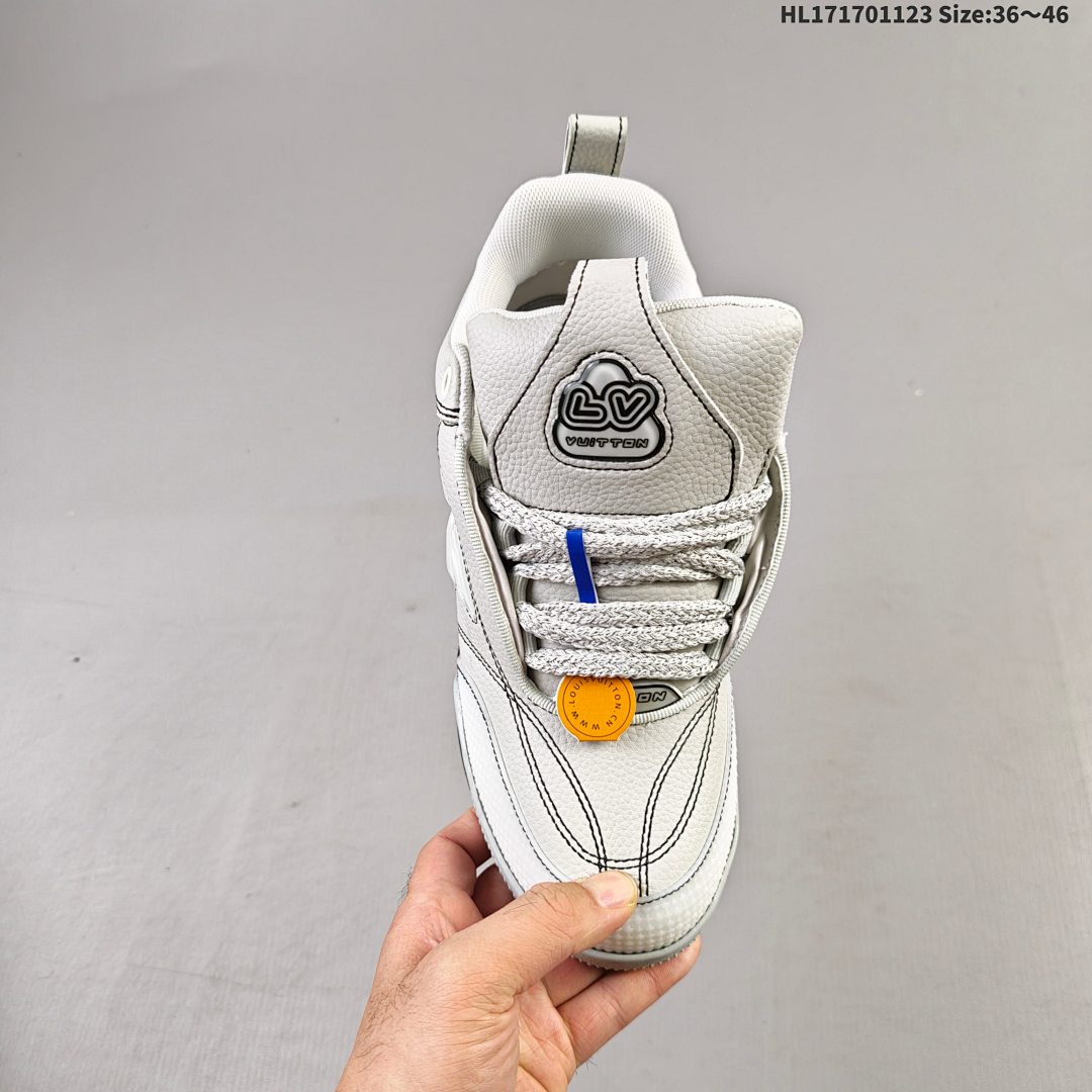 Louis Vuitton Trainer Sneaker Low LV ID HL171701123 Size 46 - foto 8