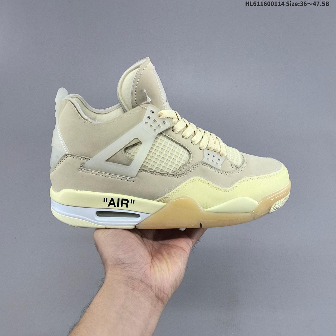 Off-White™ x Air Jordan 4 Retro "Cream Sail OW" AJ4 4 aj4 4 - foto 9