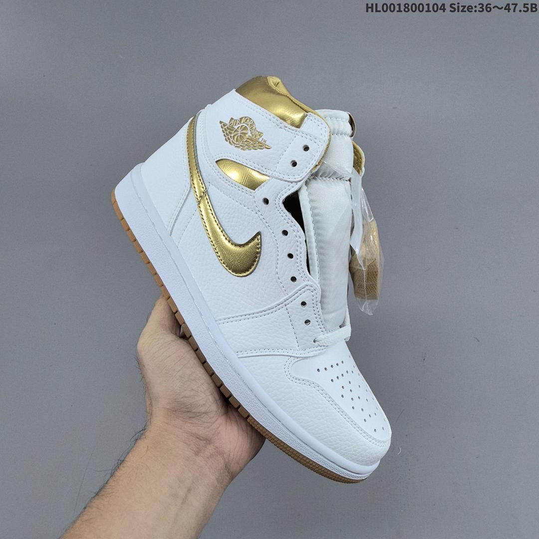 Air Jordan 1 High OG "White and Gold" AJ1 1 aj1 1 - foto 8