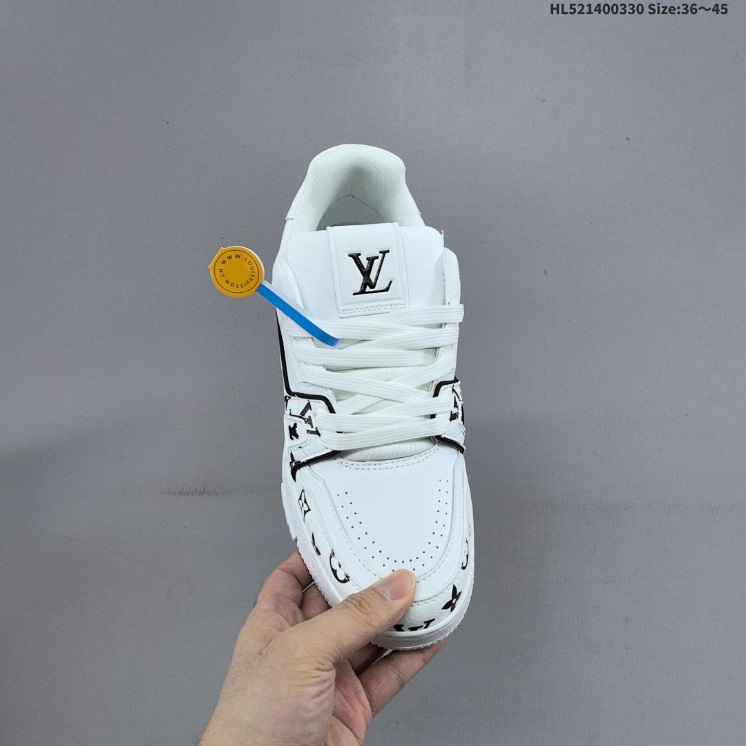 Louis Vuitton Trainer Sneaker Low LV ID Size 45 - foto 5