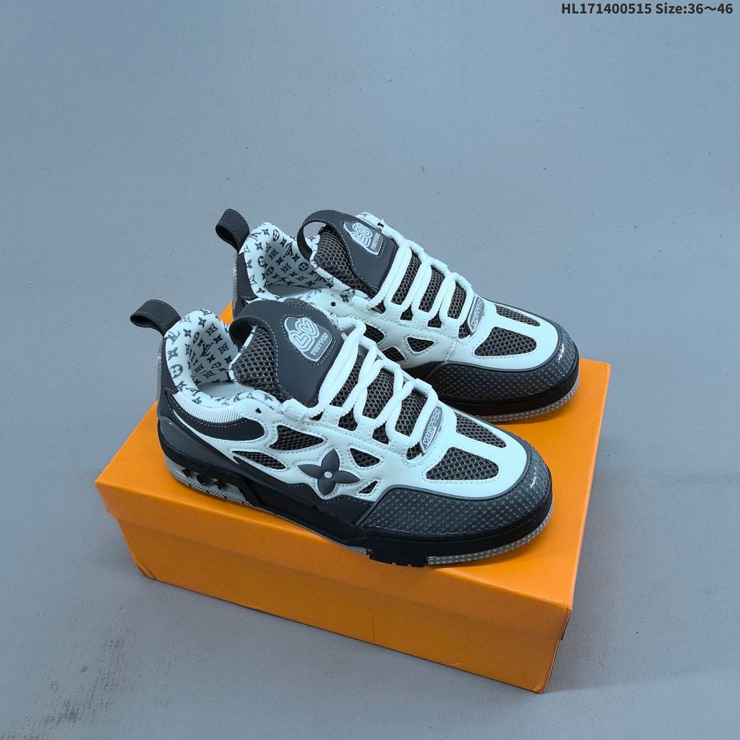 LV Louis Vuitton Trainer Sneaker Low HL171400515 Size 46 - foto 8