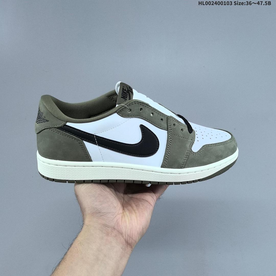 Air Jordan 1 Low OG "Medium Olive" AJ1 1 aj1 1 - foto 9