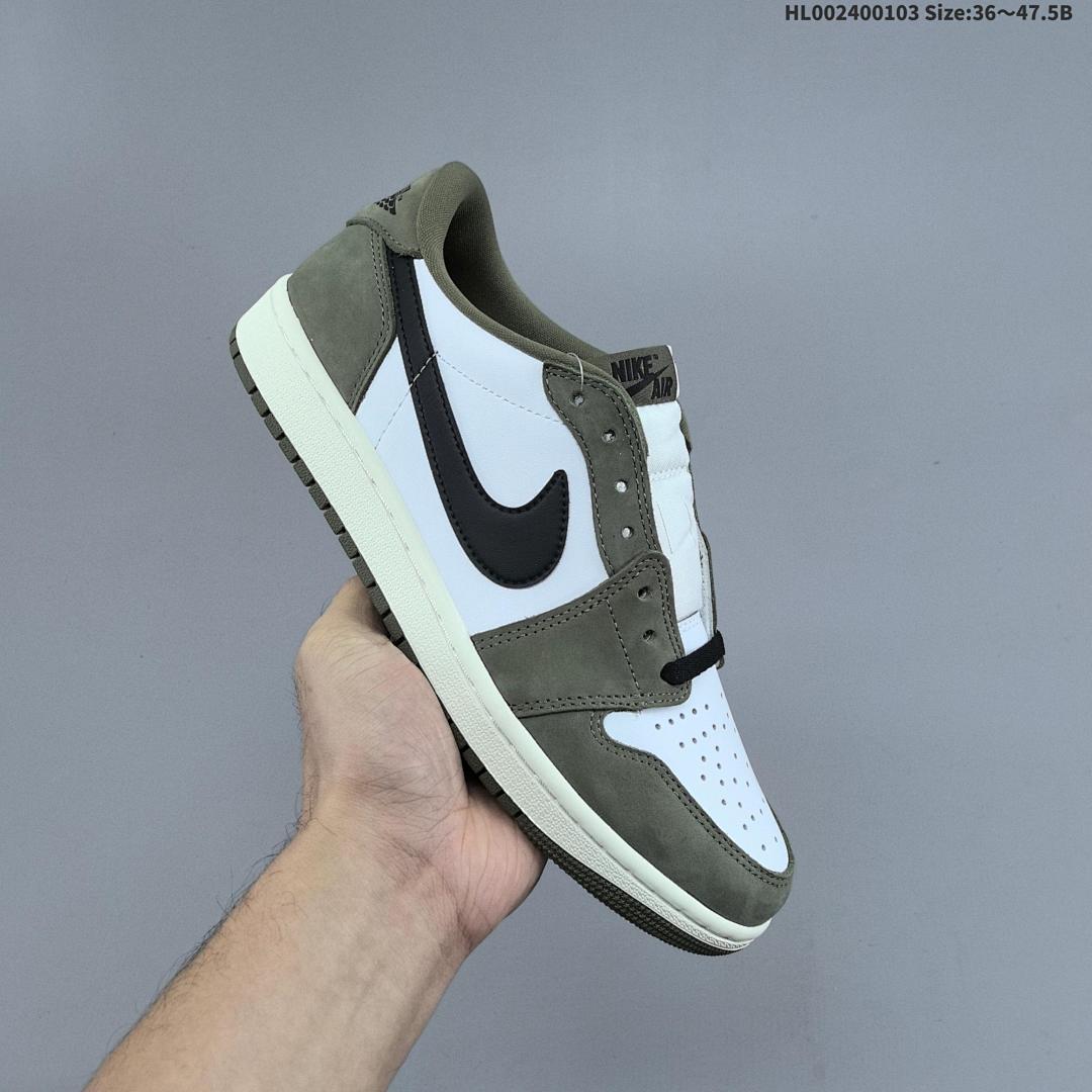 Air Jordan 1 Low OG "Medium Olive" AJ1 1 aj1 1 - foto 8