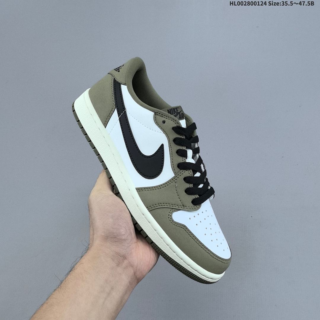 Air Jordan 1 Low OG "Medium Olive" AJ1 1 aj1 1 - foto 8