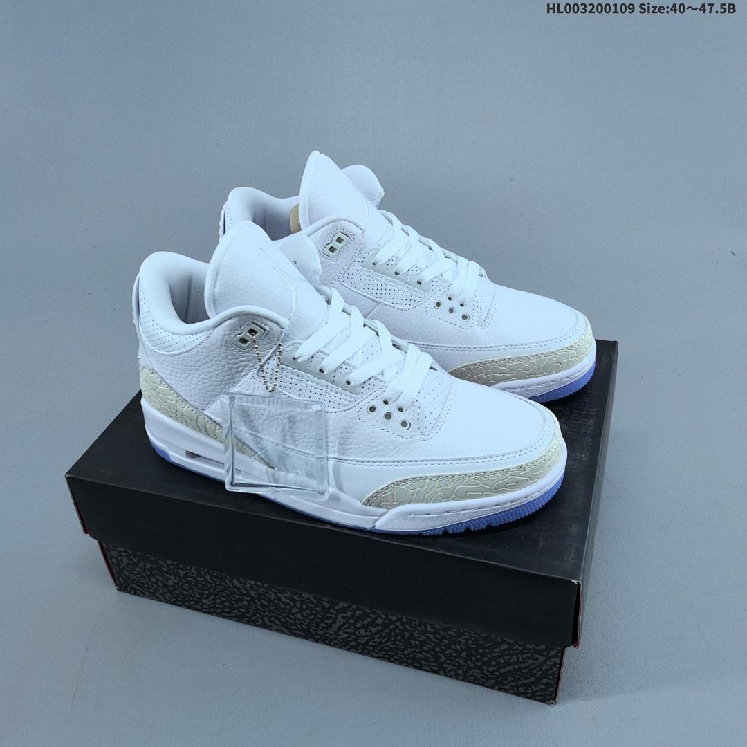 Air Jordan 3 Retro "Pure White" AJ3 3 aj3 3