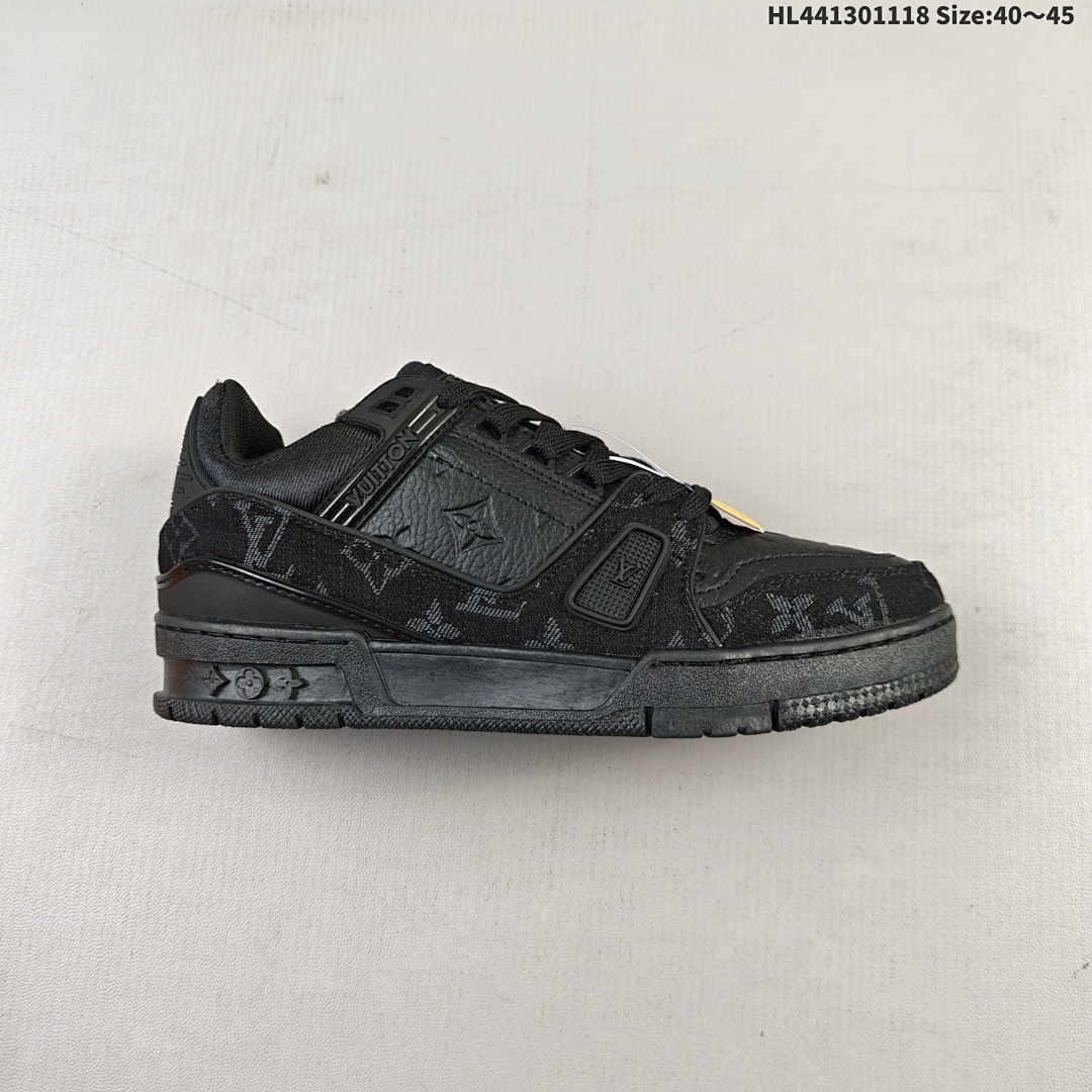 LV Louis Vuitton Trainer Sneaker Low HL441301118 Size 45