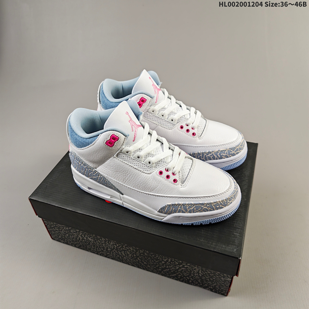 Air Jordan 3 Retro "White And Cobalt Bliss" AJ3 3 aj3 3