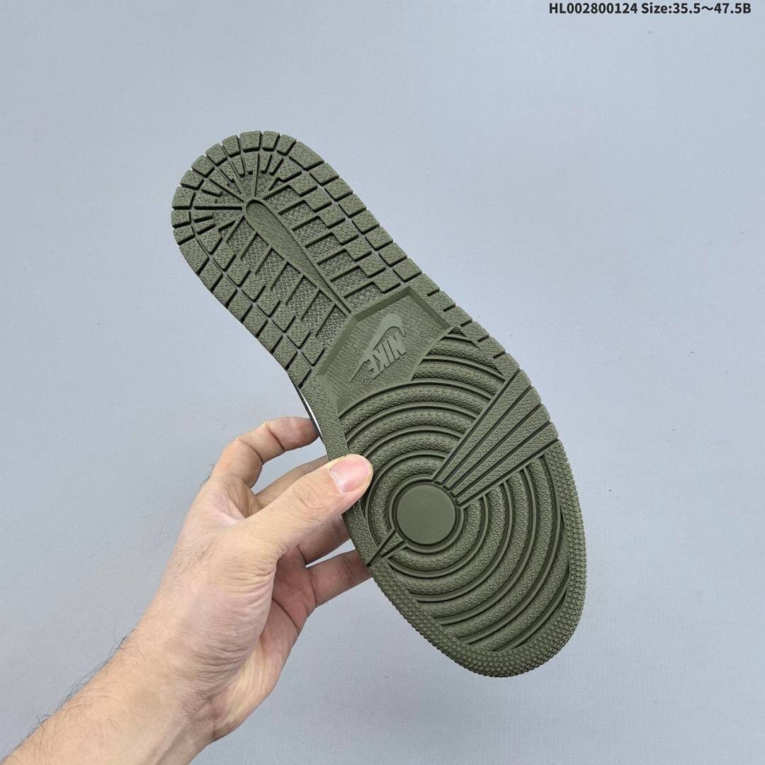 Air Jordan 1 Low OG "Medium Olive" AJ1 1 aj1 1 - foto 5