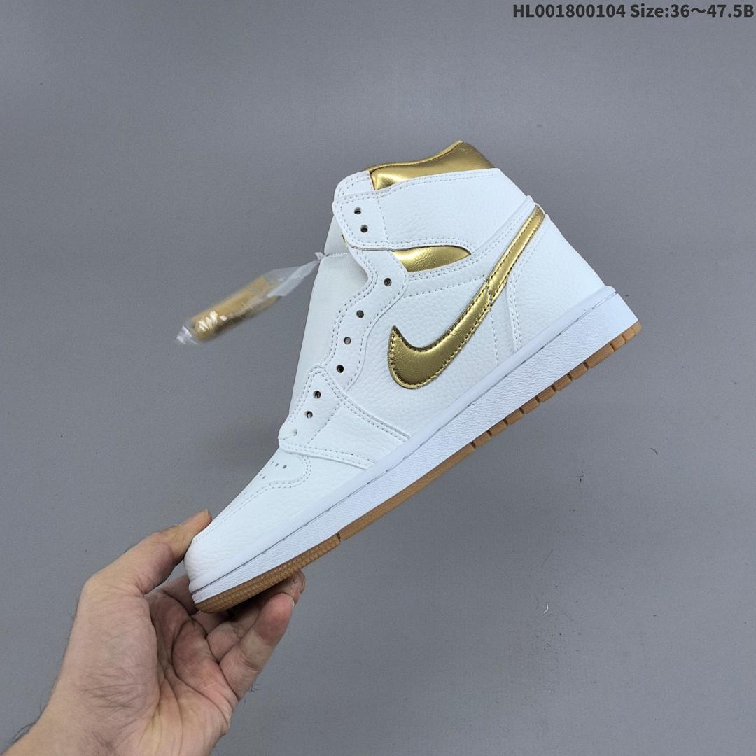 Air Jordan 1 High OG "White and Gold" AJ1 1 aj1 1 - foto 7
