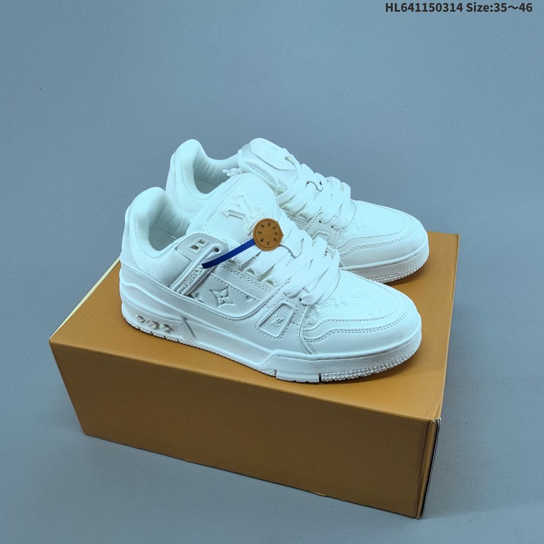 Louis Vuitton Trainer Sneaker Low LV ID Size 46 - foto 4