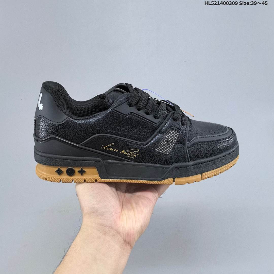 Louis Vuitton Trainer Sneaker Low LV ID Size 45 - foto 4