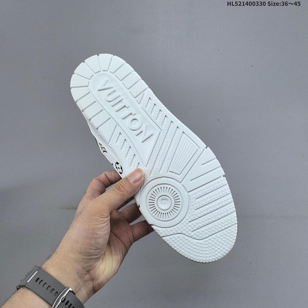 Louis Vuitton Trainer Sneaker Low LV ID Size 45 - foto 7