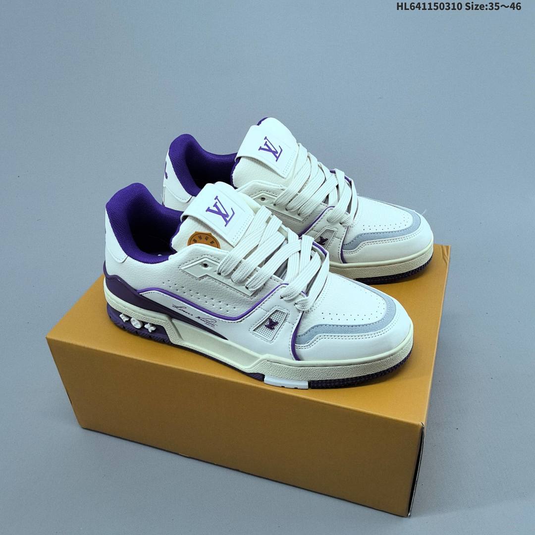 Louis Vuitton Trainer Sneaker Low LV ID Size 46