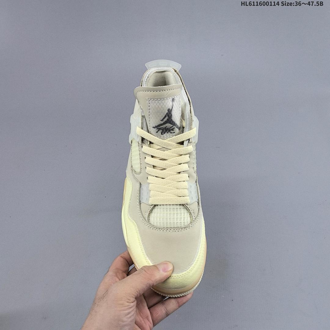 Off-White™ x Air Jordan 4 Retro "Cream Sail OW" AJ4 4 aj4 4 - foto 6