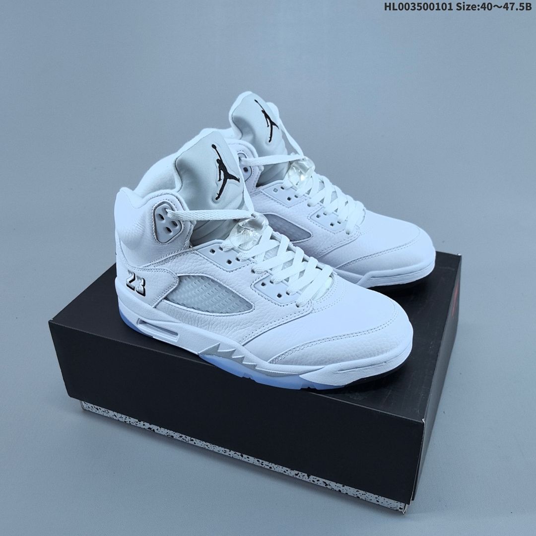 Air Jordan 5 Retro "Metallic White" AJ5 5 aj5 5