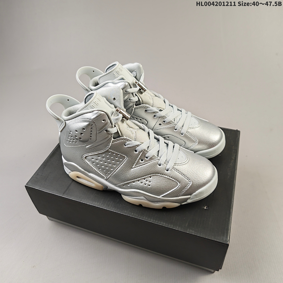 PSG x Air Jordan 6 Retro "Silver Metallic" AJ6 6 aj6 6