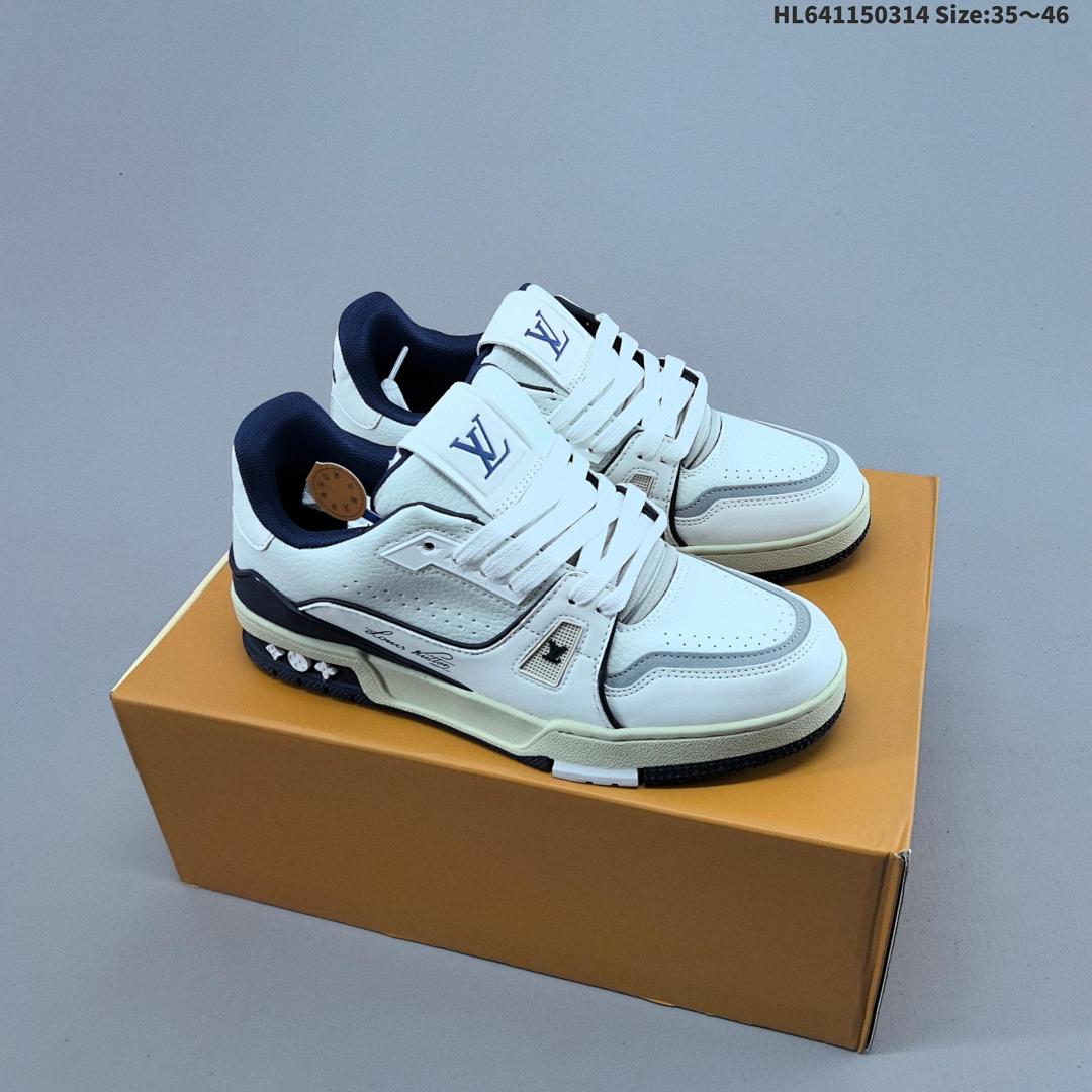 Louis Vuitton Trainer Sneaker Low LV ID Size 46 - foto 2