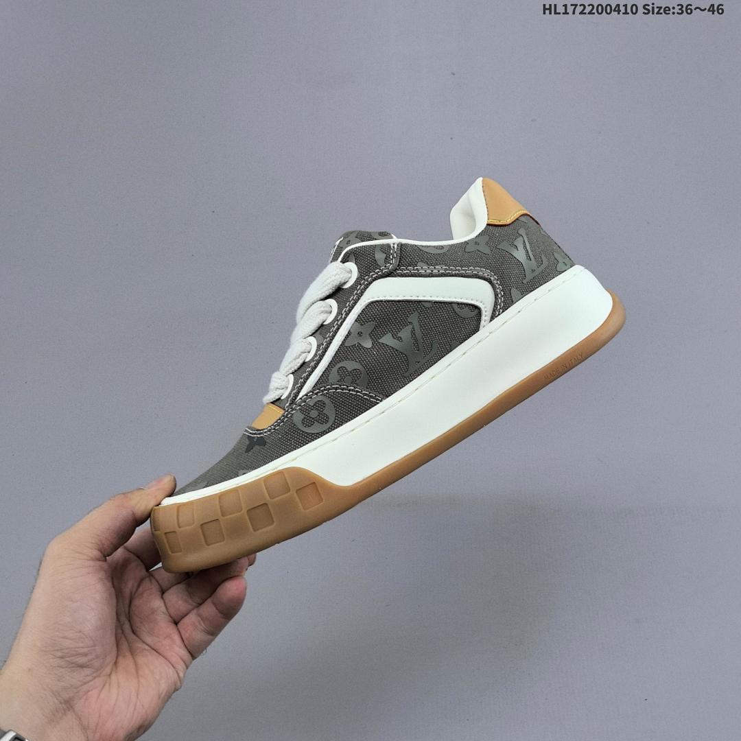LV LOUIS VUITTON Tilted Suede Low Sneakers “ ” HL172200410 - foto 4