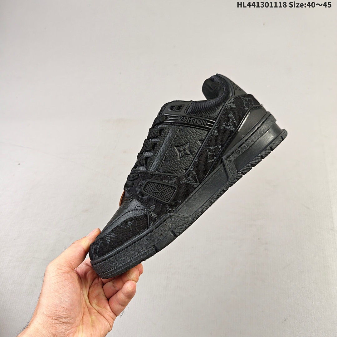 LV Louis Vuitton Trainer Sneaker Low HL441301118 Size 45 - foto 8