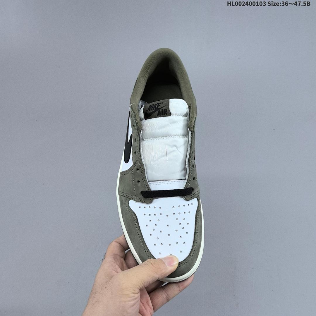 Air Jordan 1 Low OG "Medium Olive" AJ1 1 aj1 1 - foto 6