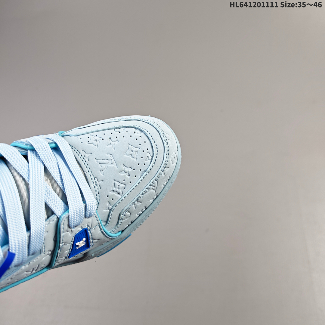 Louis Vuitton Trainer Sneaker Low LV ID Size 46 - foto 4