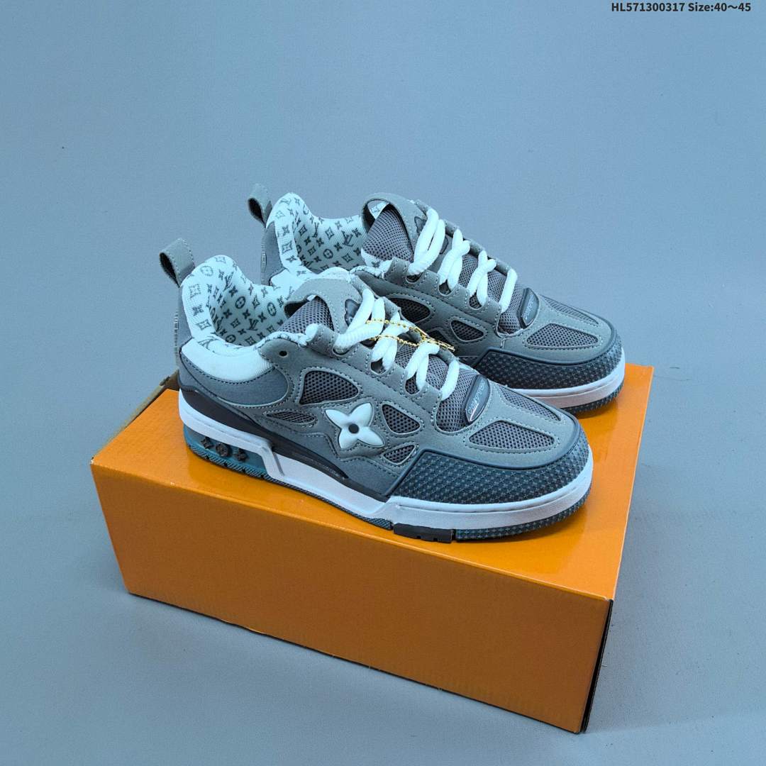 LV Louis Vuitton Trainer Sneaker Low ID Size 45