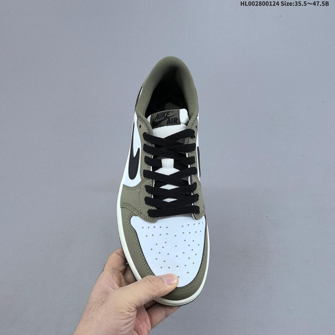 Air Jordan 1 Low OG "Medium Olive" AJ1 1 aj1 1 - foto 7