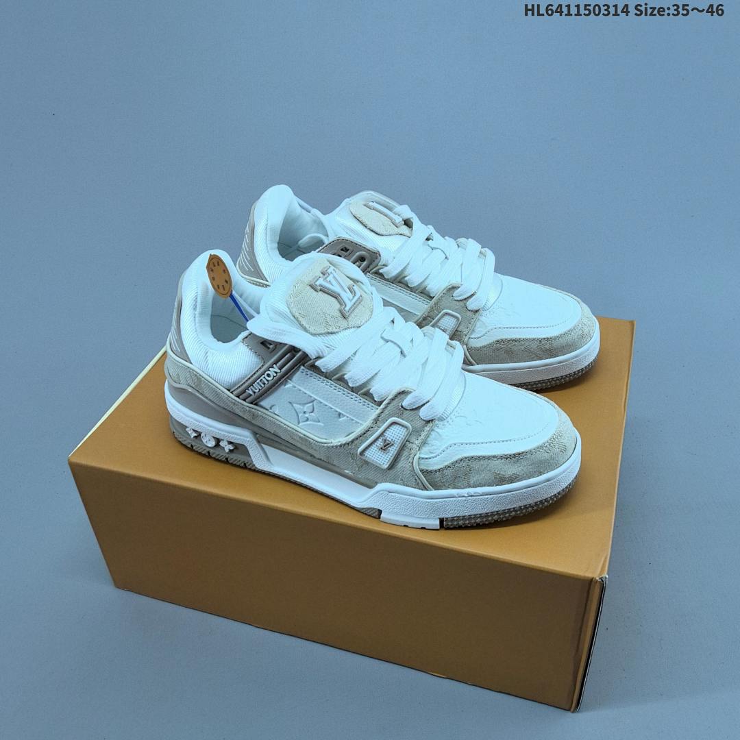 Louis Vuitton Trainer Sneaker Low LV ID Size 46 - foto 5