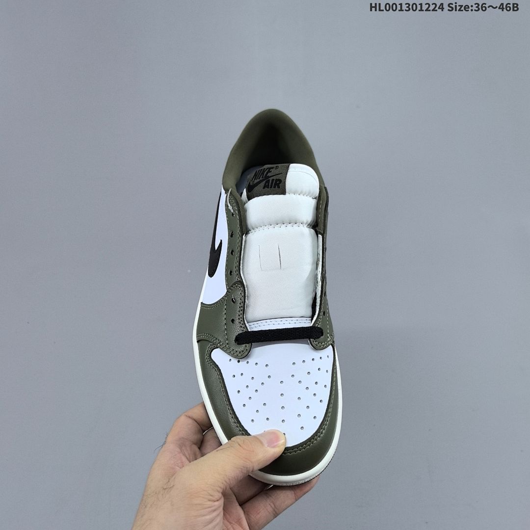 Air Jordan 1 Low OG "Medium Olive" AJ1 1 aj1 1 - foto 6
