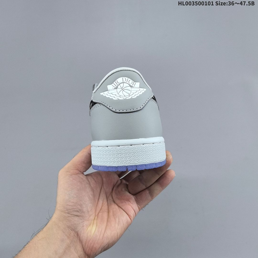 ❗️ Dior x Air Jordan 1 Low OG "White Wolf Grey" AJ1 1 aj1 1 - foto 5