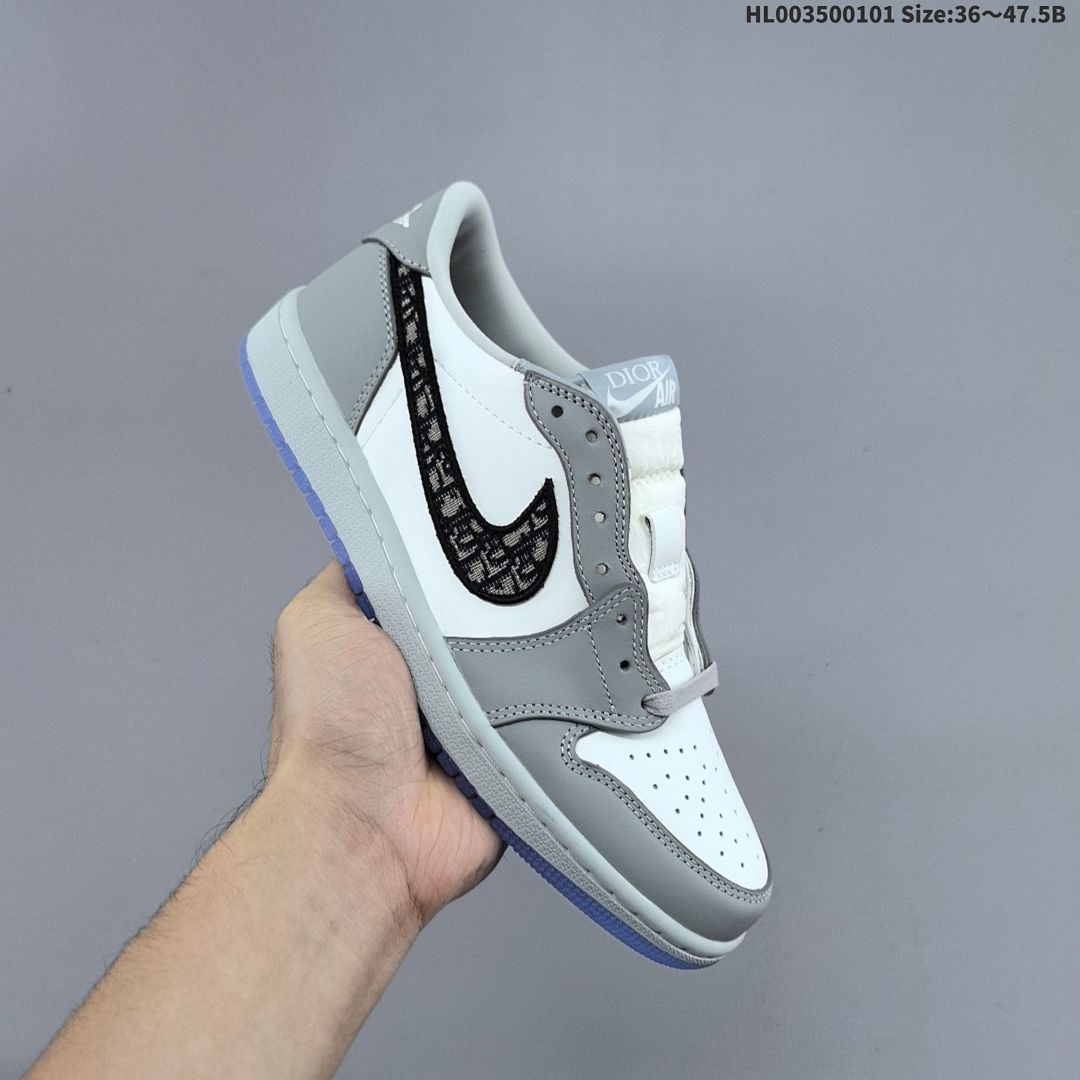❗️ Dior x Air Jordan 1 Low OG "White Wolf Grey" AJ1 1 aj1 1 - foto 8