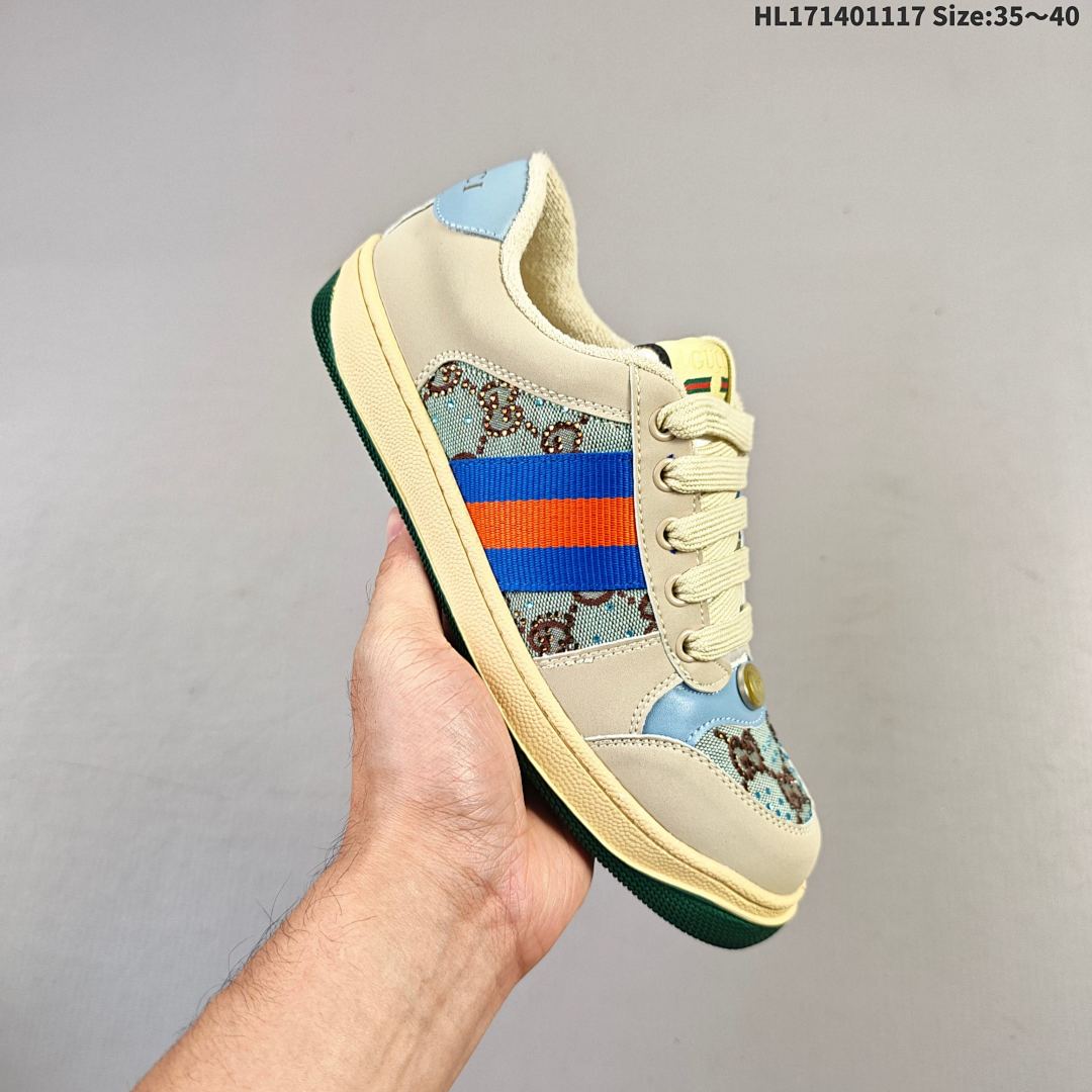 Gucci Distressed Screener sneaker HL171401117 Size:3
