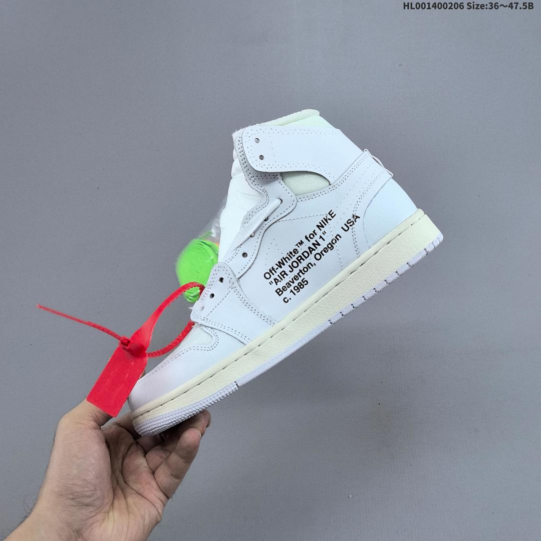 OFF-WHITE x Air Jordan 1 Retro High "White The The" OG AJ1 1 aj1 1 1 - foto 4