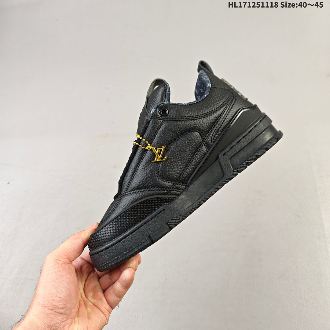 LV Louis Vuitton Trainer Sneaker Low HL171251118 Size 45 - foto 8