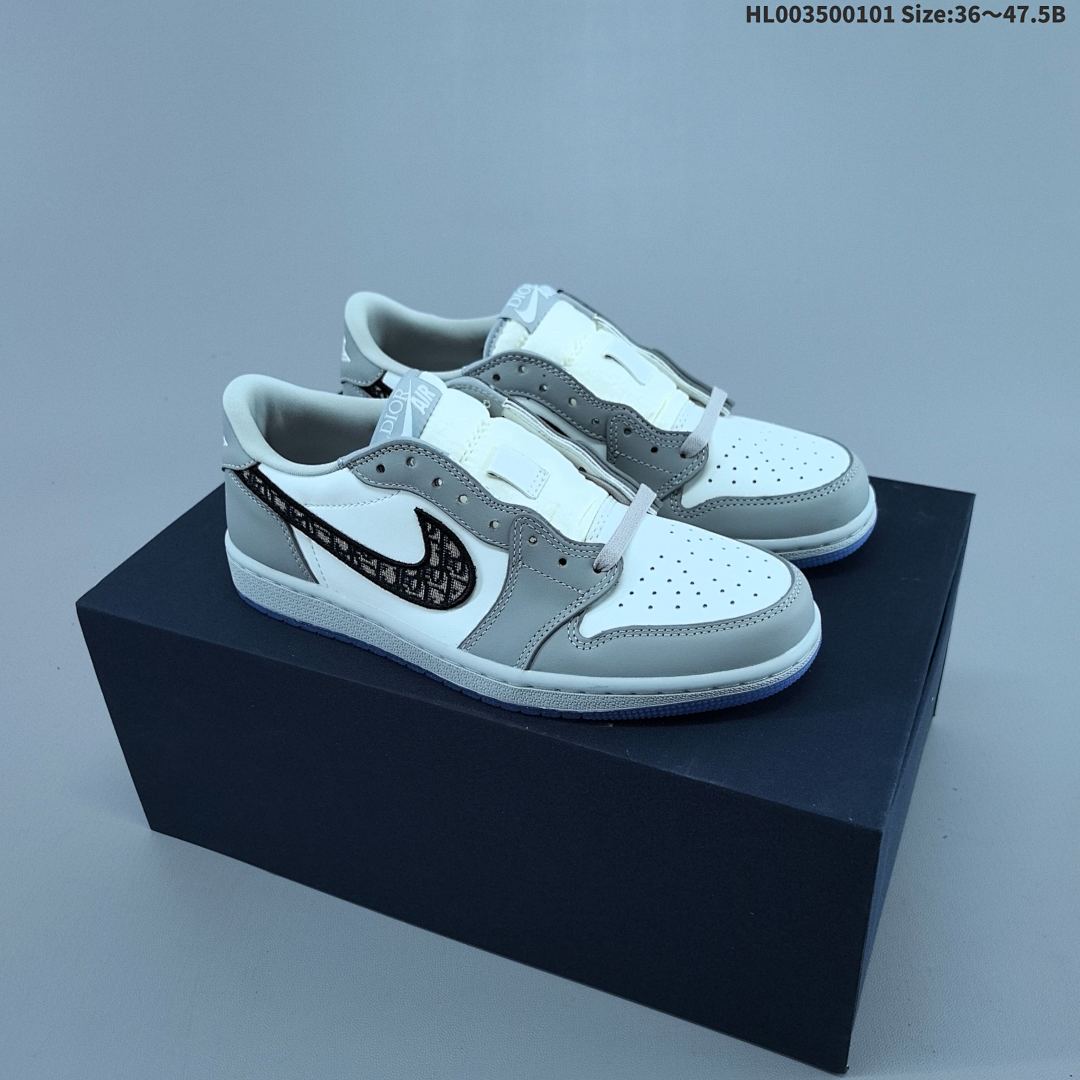 ❗️ Dior x Air Jordan 1 Low OG "White Wolf Grey" AJ1 1 aj1 1
